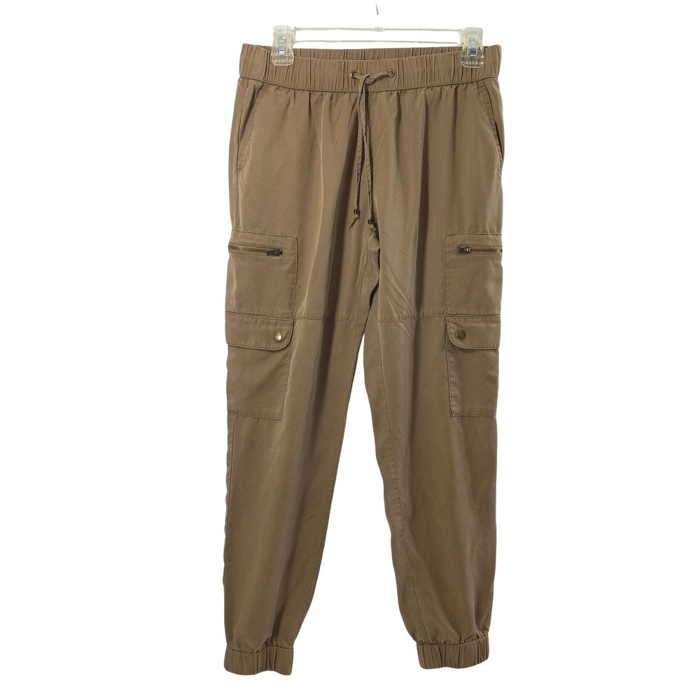 Banana Republic Cargo Joggers Women Small  Soft Cargo Tan Utility Outdoor Pants